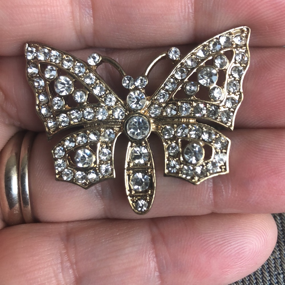 🇺🇸🍁Sparkly butterfly signature ring, size 7 1/2 - Picture 4 of 4